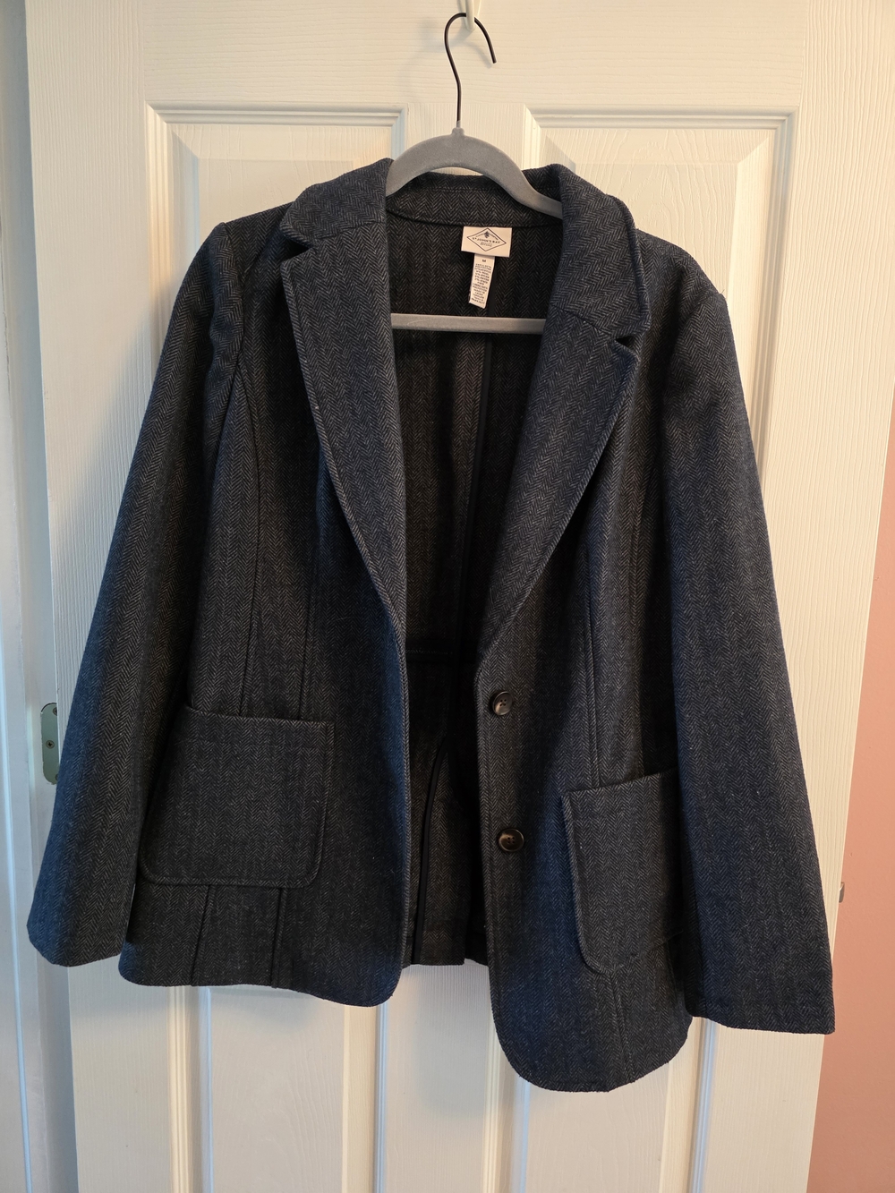 St. Johns Textures Women's Dark Navy Blazer